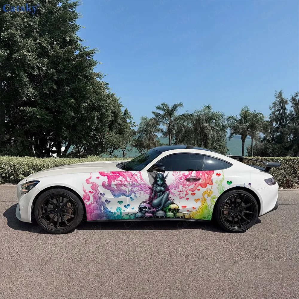 2pcs Dark Elf Skull Dark Soul, Durable, Fade-resistant, Enhance Vehicle Aesthetics With Bold Artistic Design Car Vinyl Wraps
2pcs Dark Elf Skull Dark Soul, Durable, Fade-resistant, Enhance Vehicle Aesthetics With Bold Artistic Design Car Vinyl Wraps