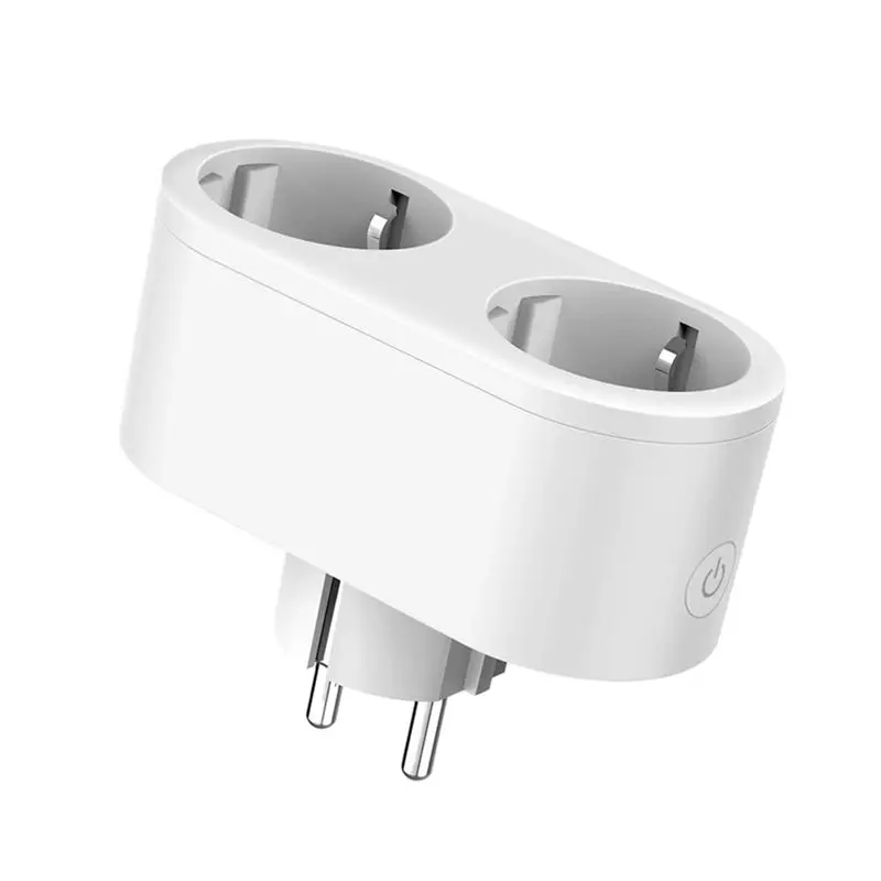 New Arrivals-Dual Outlet 16A Wifi Smart Socket EU 2-In-1 Timing Socket Tuya Smart Life Remote APP Voice Control EU Plug
New Arrivals-Dual Outlet 16A Wifi Smart Socket EU 2-In-1 Timing Socket Tuya Smart Life Remote APP Voice Control EU Plug