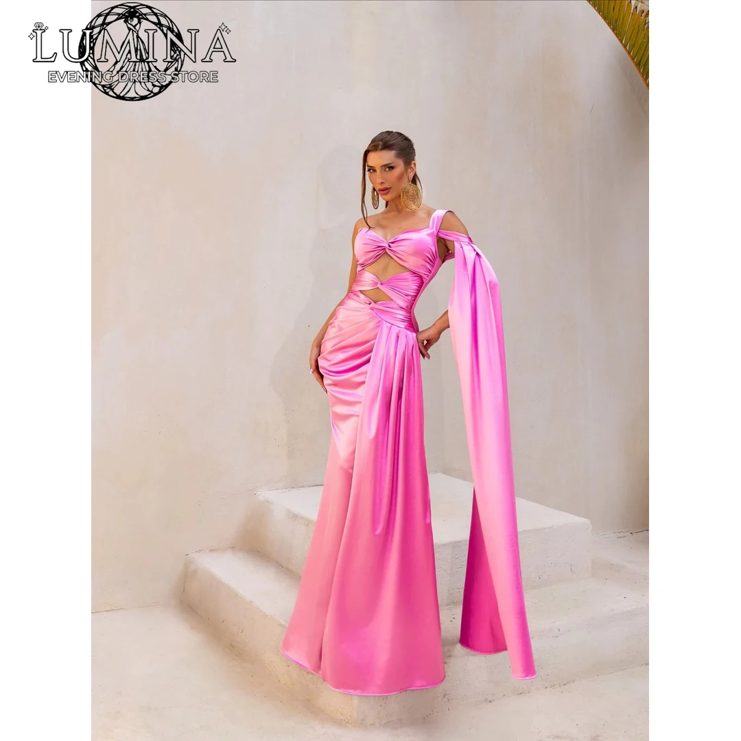Lumina Slit Muslim Evening Dresses Luxury Women's Elegant Party Dress Fishtail Skirt Custom Made Satin Ribbon Dress 2026 Woman
Lumina Slit Muslim Evening Dresses Luxury Women's Elegant Party Dress Fishtail Skirt Custom Made Satin Ribbon Dress 2026 Woman