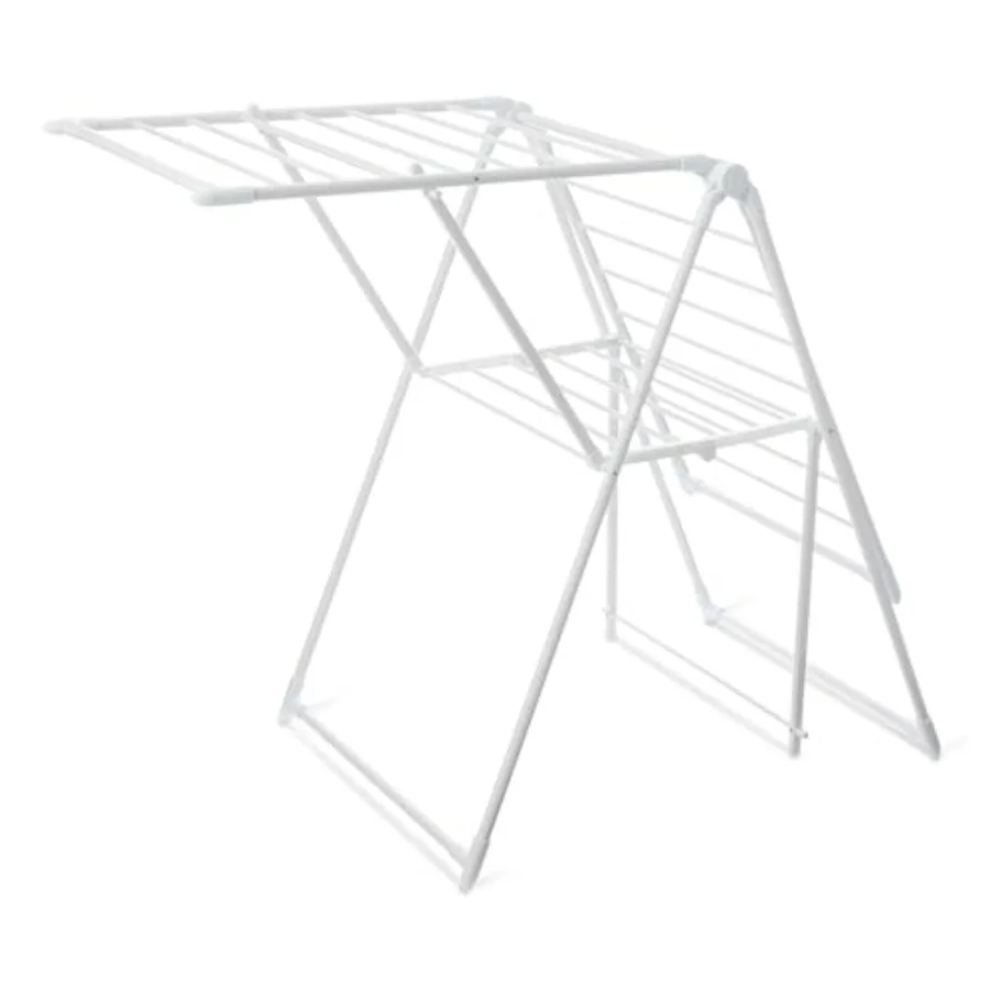 Foldable Space-Saving 2-Wing Metal Clothes Drying Rack White
Foldable Space-Saving 2-Wing Metal Clothes Drying Rack White