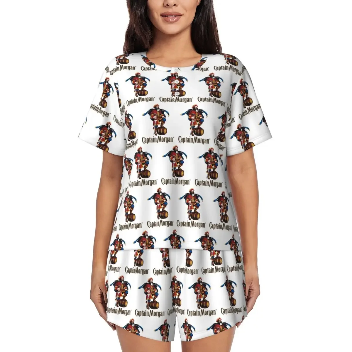 Captain Morgan Round Neck Short Sleeves Nightdress for Sleeping Sleepshirts Women Loose Pajama Set Short Pants
Captain Morgan Round Neck Short Sleeves Nightdress for Sleeping Sleepshirts Women Loose Pajama Set Short Pants