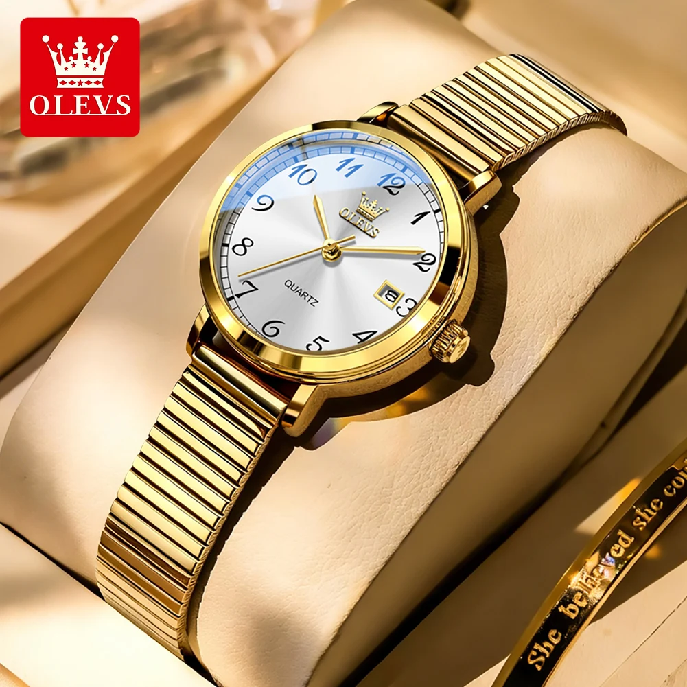 OLEVS 7130 Watches for Women Elegant Mesh Strap Quartz Wristwatch 9.5mm Thin Case Waterproof Auto Date Ladies Clock
OLEVS 7130 Watches for Women Elegant Mesh Strap Quartz Wristwatch 9.5mm Thin Case Waterproof Auto Date Ladies Clock