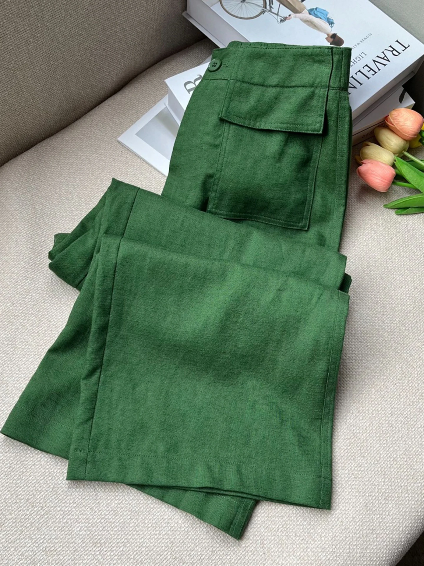 Linen Women's Summer Thin Straight Wide Leg Pants High Waist Casual Loose Fit Sun Protection Breathable Comfortable
Linen Women's Summer Thin Straight Wide Leg Pants High Waist Casual Loose Fit Sun Protection Breathable Comfortable