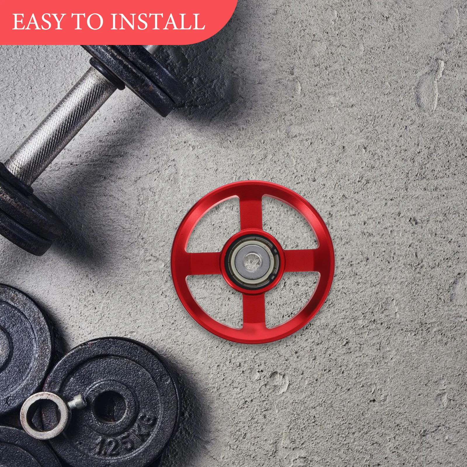 1pc Aluminum Fitness Pulley System Home Gym Equipment Cable Accessories Smooth Surface Professional Design Easy Install Use
1pc Aluminum Fitness Pulley System Home Gym Equipment Cable Accessories Smooth Surface Professional Design Easy Install Use