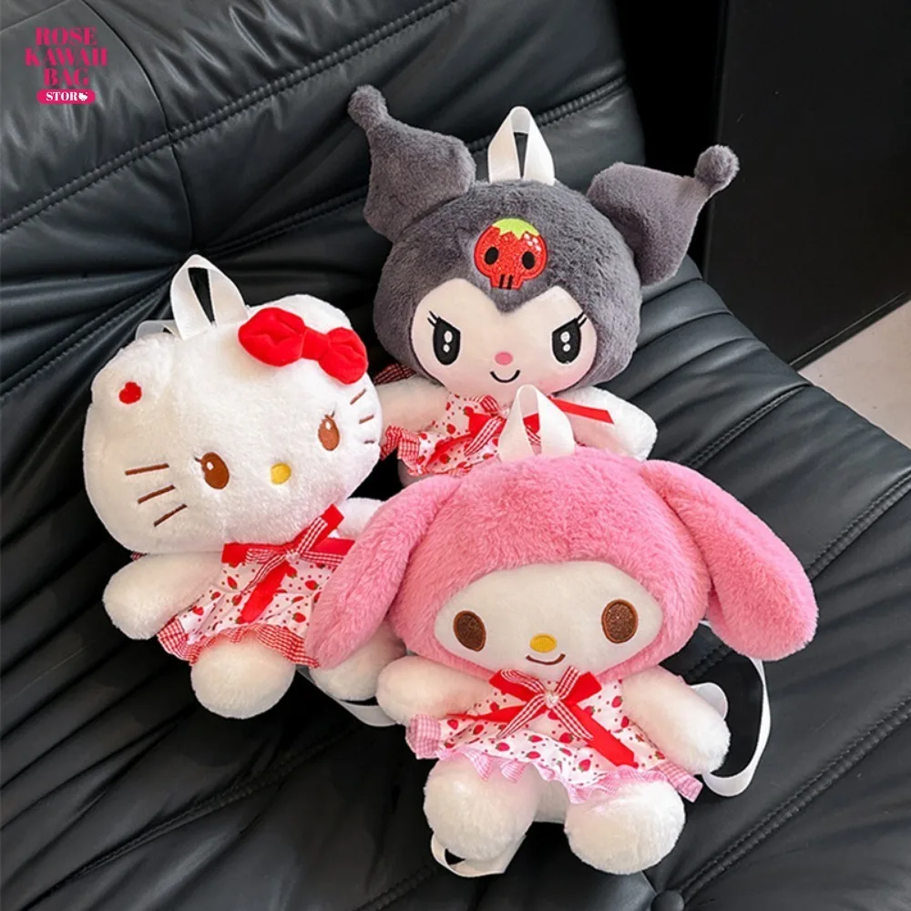 Sanrio Plush Backpack Cute Kuromi Hello Kitty Cinnamoroll Plush Bag Anime Strawberry Skirt Series Cartoon Backpack for Girl Gift
Sanrio Plush Backpack Cute Kuromi Hello Kitty Cinnamoroll Plush Bag Anime Strawberry Skirt Series Cartoon Backpack for Girl Gift