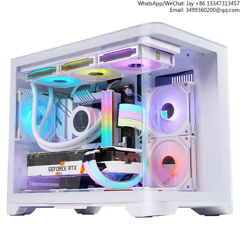 Fantasy WuKong Curved Tempered Glass Motherboard Gaming RGB Computer Case With 360mm CPU Liquid Cooler Support For Gamers
Fantasy WuKong Curved Tempered Glass Motherboard Gaming RGB Computer Case With 360mm CPU Liquid Cooler Support For Gamers