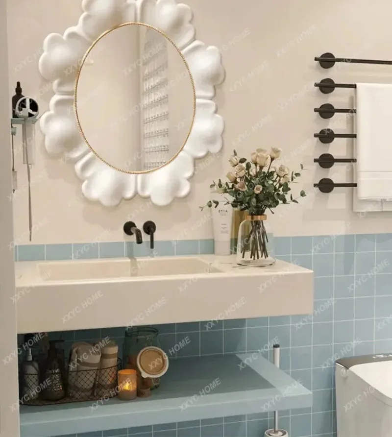 Style Bathroom Mirror Irregular Wall-Mounted Decorative Hotel Smart LED Bathroom Mirror
Style Bathroom Mirror Irregular Wall-Mounted Decorative Hotel Smart LED Bathroom Mirror