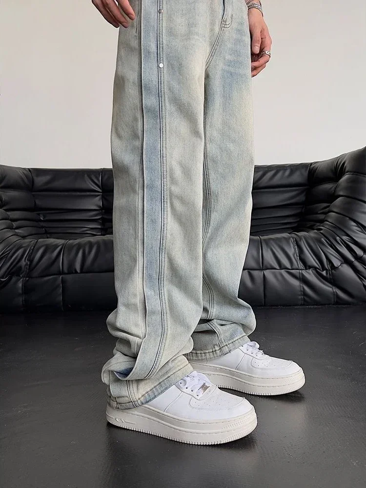 Baggy Loose Man Cowboy Pants Trousers with Pockets Jeans for Men Elastic Stretch Original New in Soft Aesthetic Washed Kpop Xs
Baggy Loose Man Cowboy Pants Trousers with Pockets Jeans for Men Elastic Stretch Original New in Soft Aesthetic Washed Kpop Xs