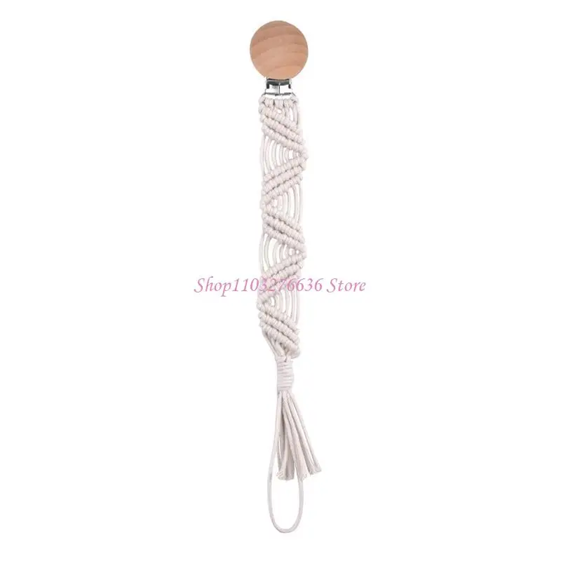 R6FD Baby Pacifier Clip Handmade Crochet Woven Cotton Rope Pacifier Chain Nipple Soother Dummy Holder
R6FD Baby Pacifier Clip Handmade Crochet Woven Cotton Rope Pacifier Chain Nipple Soother Dummy Holder