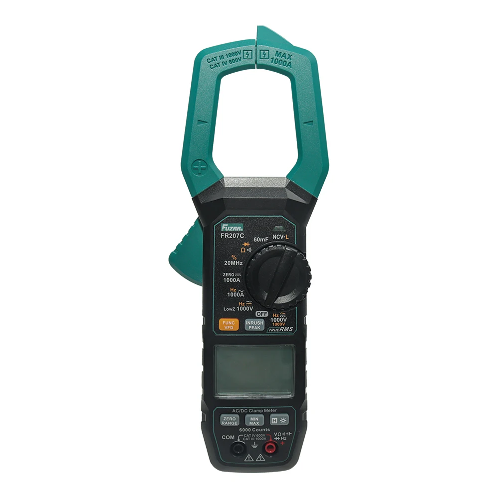 FR207 series true RMS multimeter, automatic range digital AC 1000A ammeter DC1700V clamp meter
FR207 series true RMS multimeter, automatic range digital AC 1000A ammeter DC1700V clamp meter