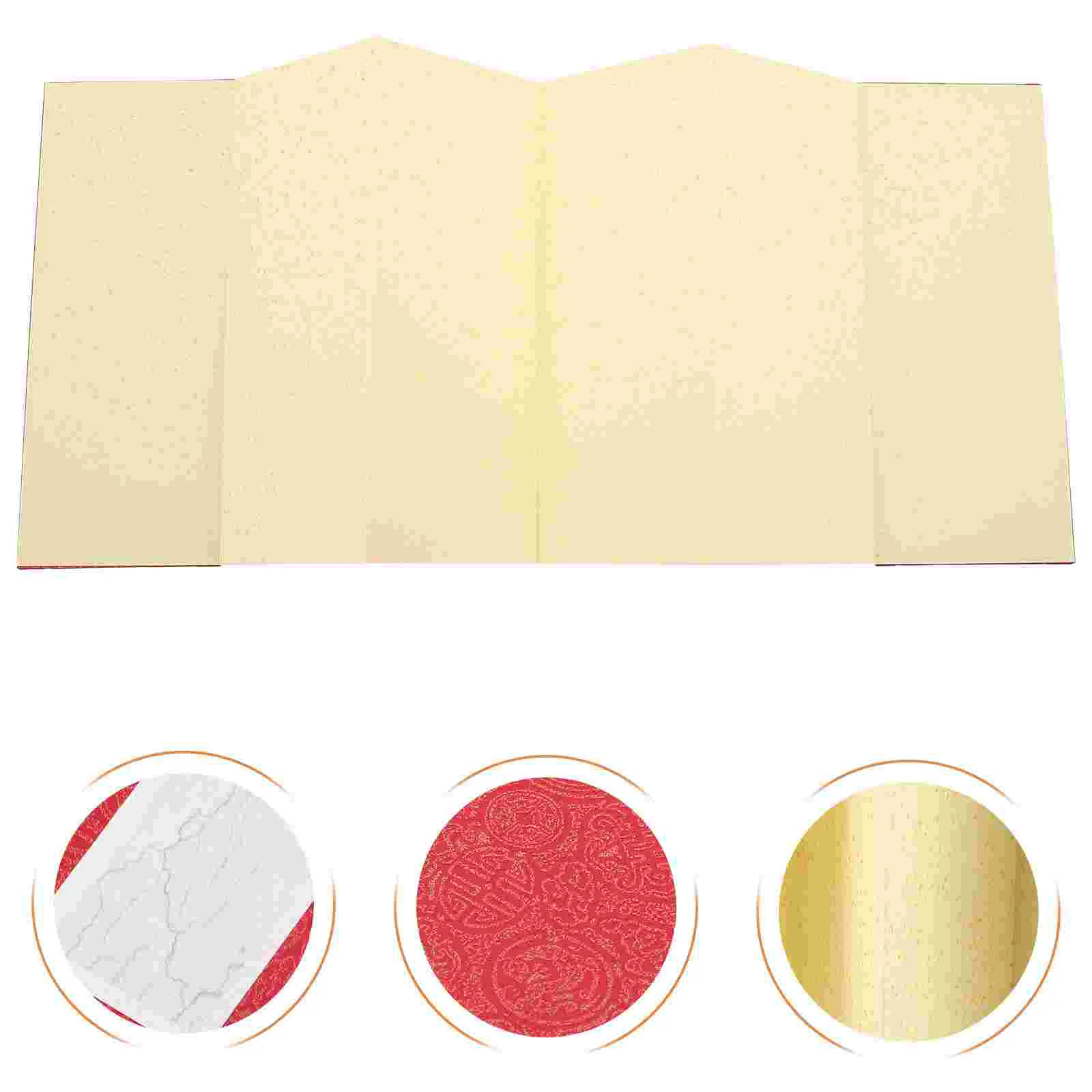 Folding Page Blank Writing Book Red FishGold 1PCS Foldable Portable Calligraphy Paper Book Chinese Calligraphy Accessory
Folding Page Blank Writing Book Red FishGold 1PCS Foldable Portable Calligraphy Paper Book Chinese Calligraphy Accessory