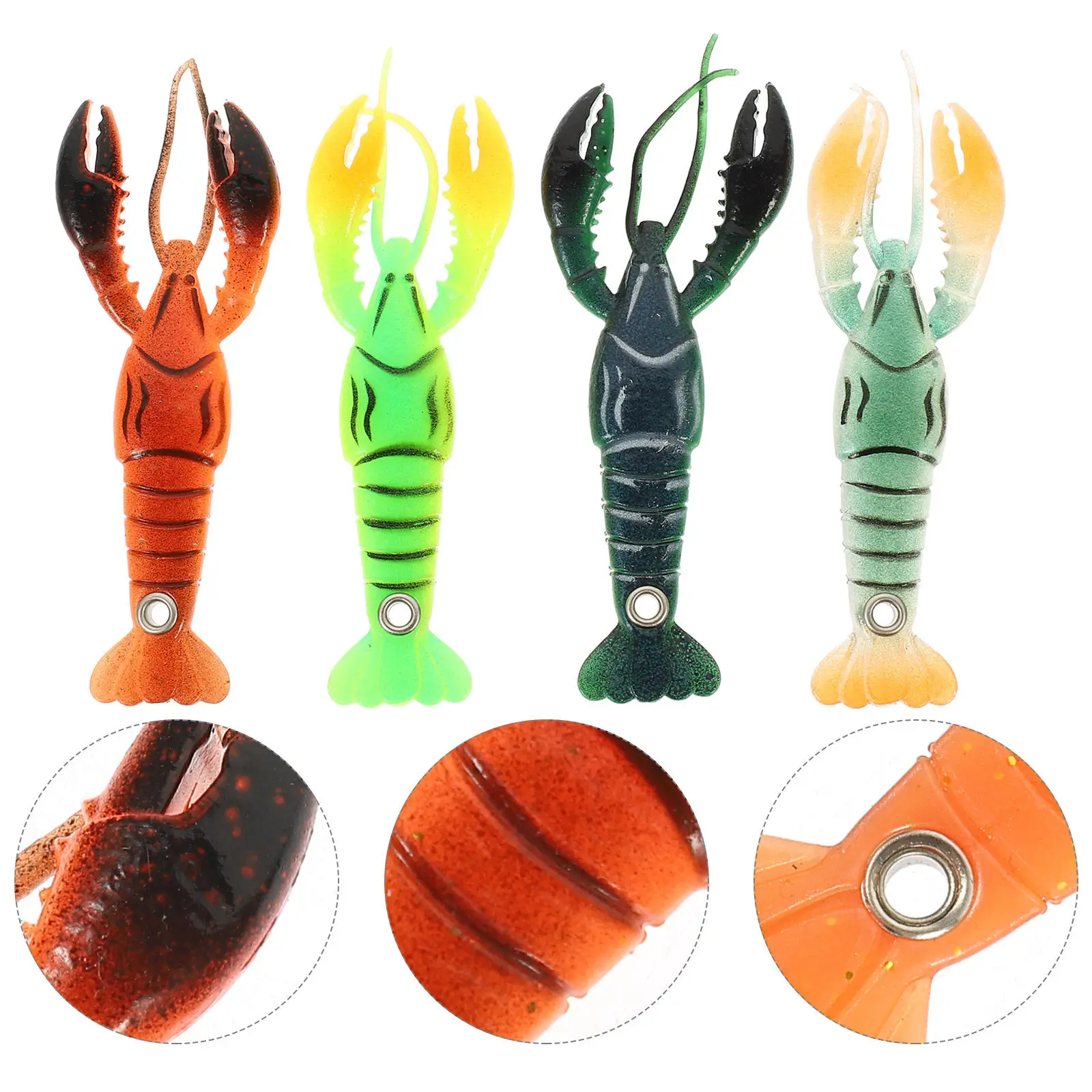 4pcs Portable Lobster Fishing Baits Artificial Silicone Lure For Saltwater Freshwater Reusable Fishing Supplies
4pcs Portable Lobster Fishing Baits Artificial Silicone Lure For Saltwater Freshwater Reusable Fishing Supplies