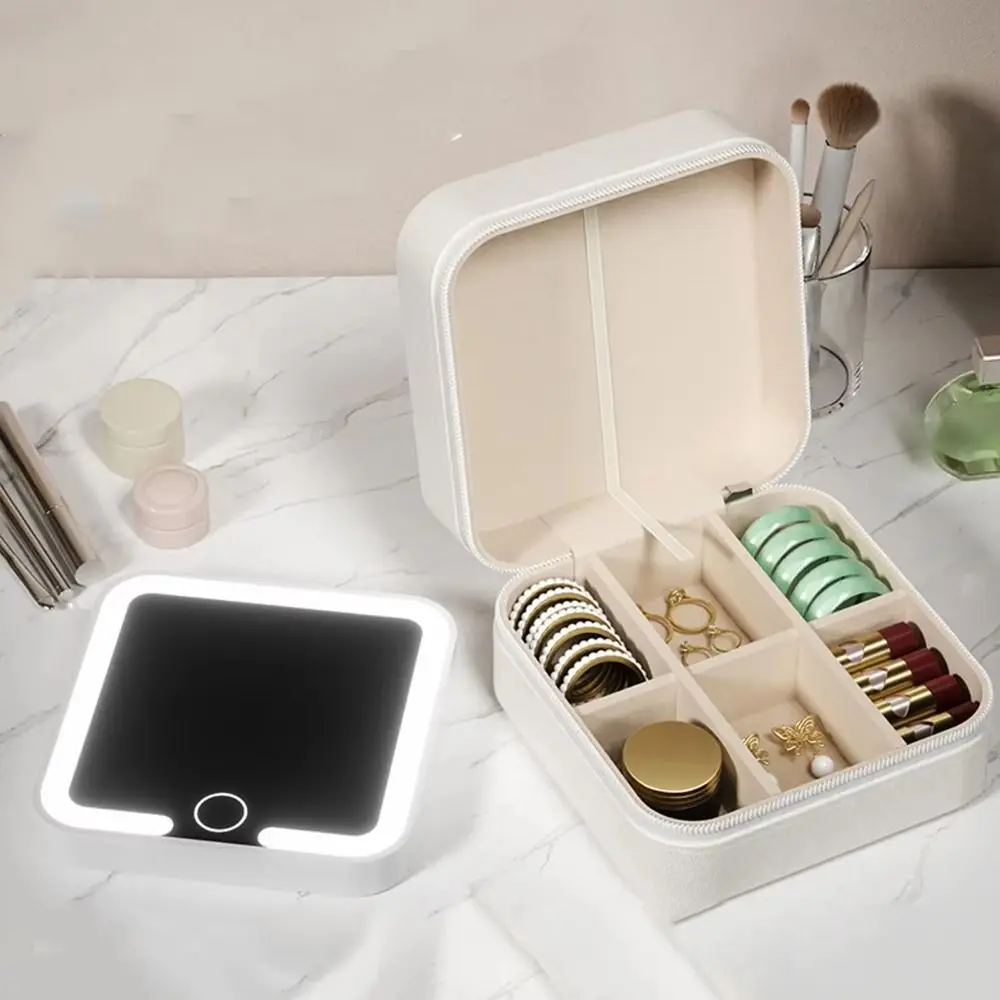 Detachable Jewelry Box with Mirror Portable Large-capacity Travel Jewelry Organizer Space Saving Zipper Closure
Detachable Jewelry Box with Mirror Portable Large-capacity Travel Jewelry Organizer Space Saving Zipper Closure