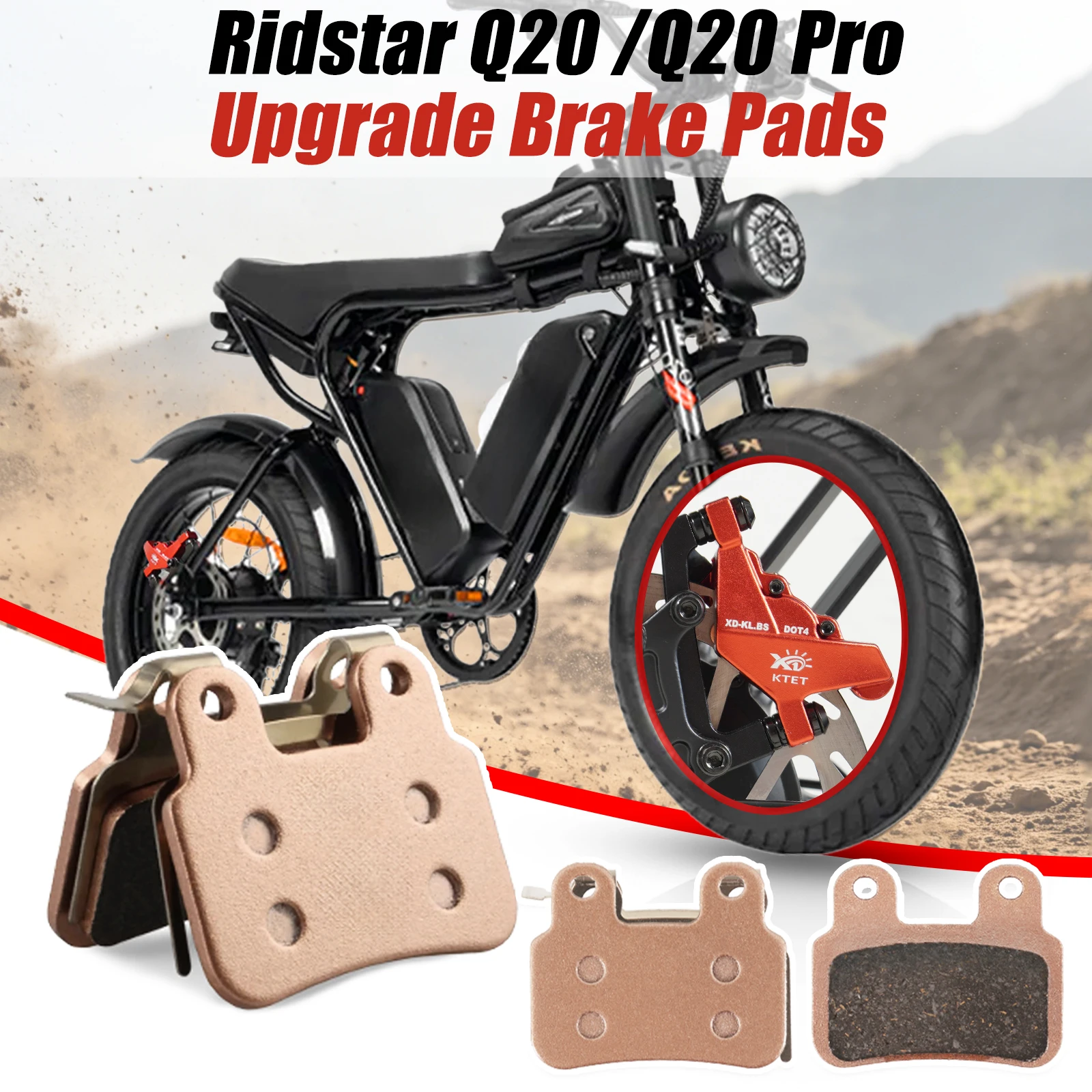Long-Lasting Semi-Metallic Brake Pads! For Ridstar Q20/Q20 Pro/H26 Pro – Fits XD-KLBS-DOT4, Premium Ebike Replacement
Long-Lasting Semi-Metallic Brake Pads! For Ridstar Q20/Q20 Pro/H26 Pro – Fits XD-KLBS-DOT4, Premium Ebike Replacement