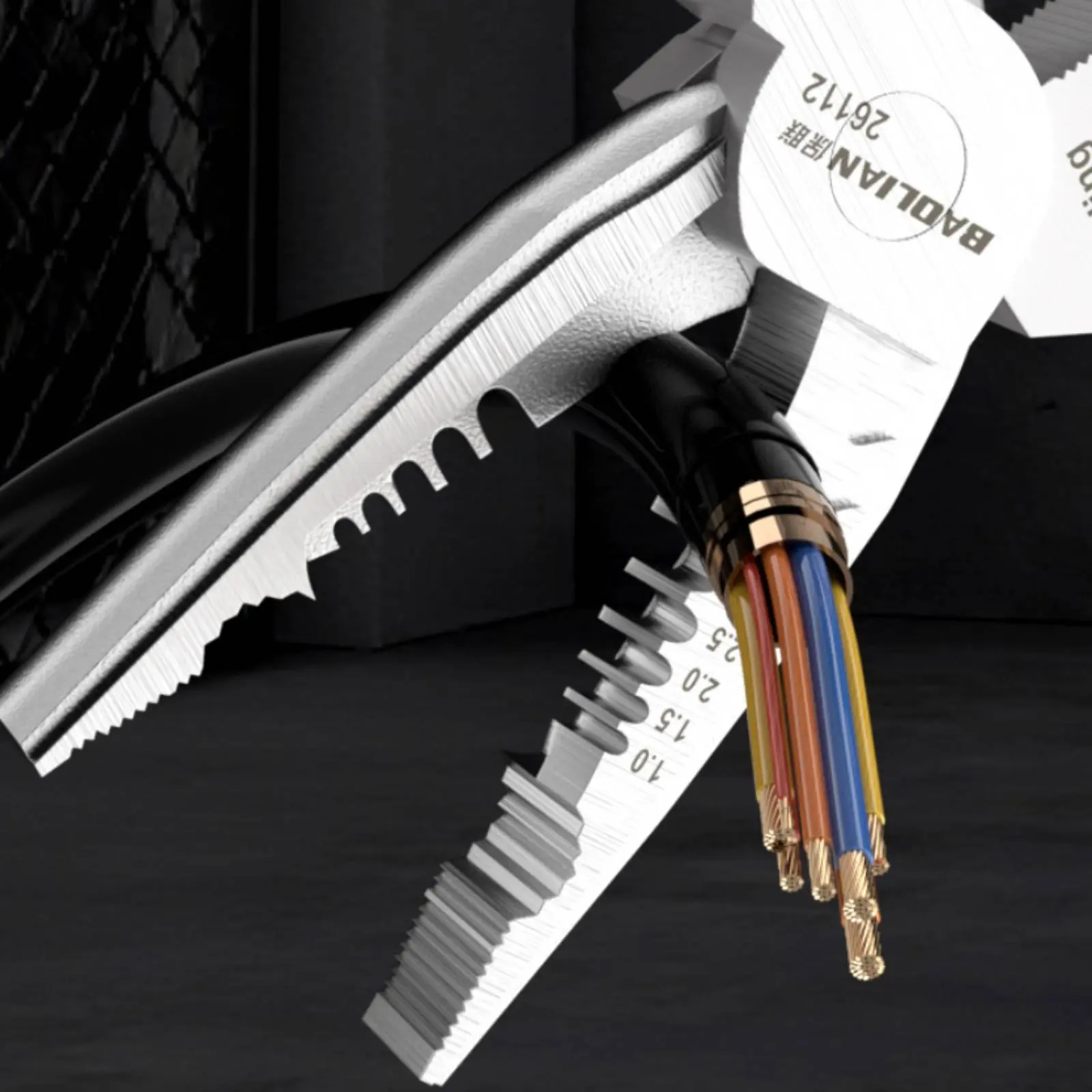 Electrical Detecting Pliers Stainless Steel Electrician's Combination Tool Wire Cutter and Crimper High Hardness
Electrical Detecting Pliers Stainless Steel Electrician's Combination Tool Wire Cutter and Crimper High Hardness