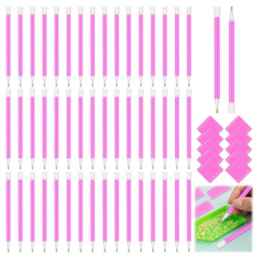 60PCS Diamond Art Tools 5D Art Painting Accessories and Tools Kits with 50 Pens 10 Glue Clay for DIY Diamond Painting Crafts
60PCS Diamond Art Tools 5D Art Painting Accessories and Tools Kits with 50 Pens 10 Glue Clay for DIY Diamond Painting Crafts