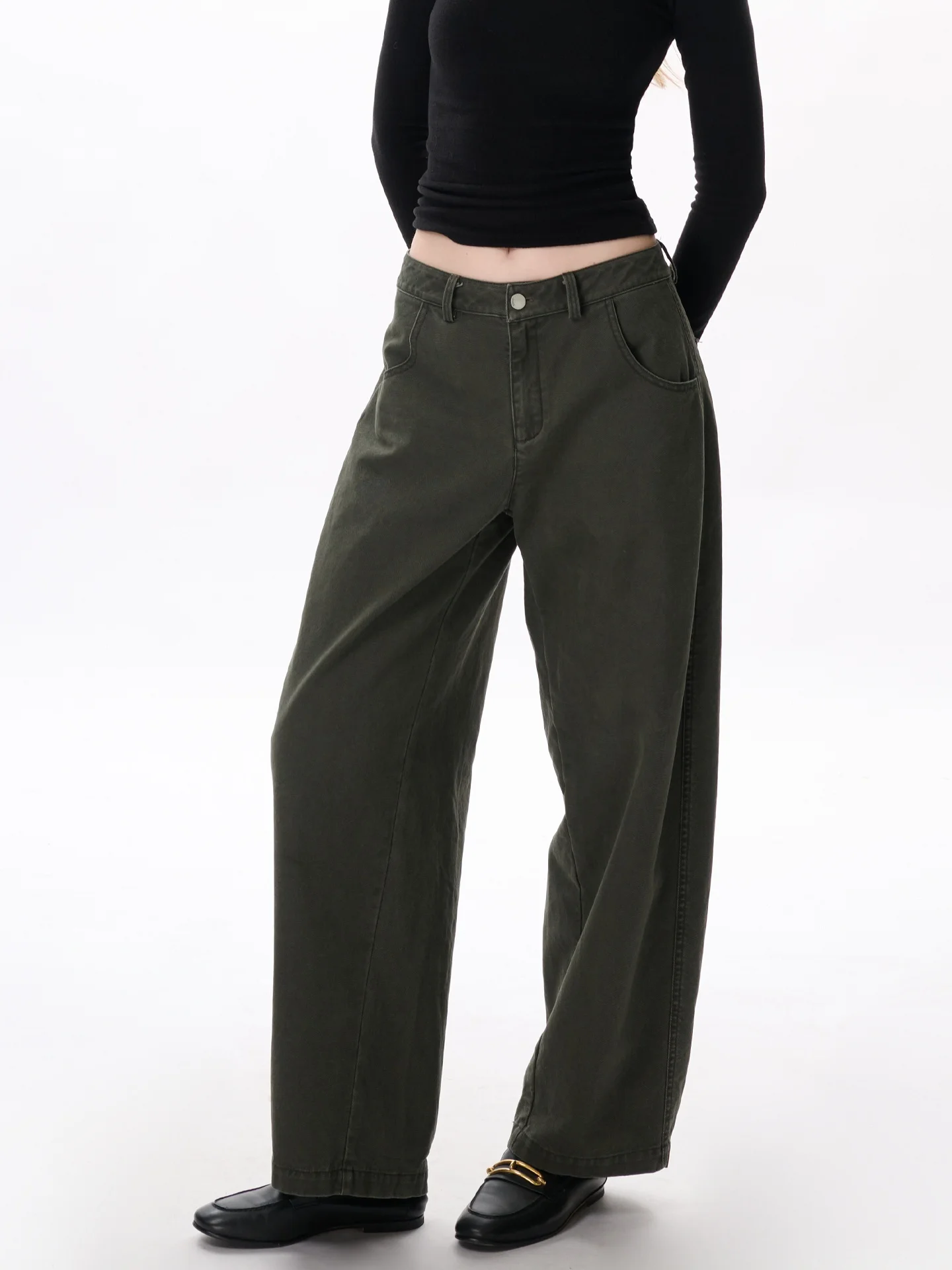 Брюки Yuuue из чистого хлопка, широкие повседневные брюки свободного кроя в стиле ретро, женские, зимние, новинка 2025 года, утягивающие брюки
Брюки Yuuue из чистого хлопка, широкие повседневные брюки свободного кроя в стиле ретро, женские, зимние, новинка 2025 года, утягивающие брюки