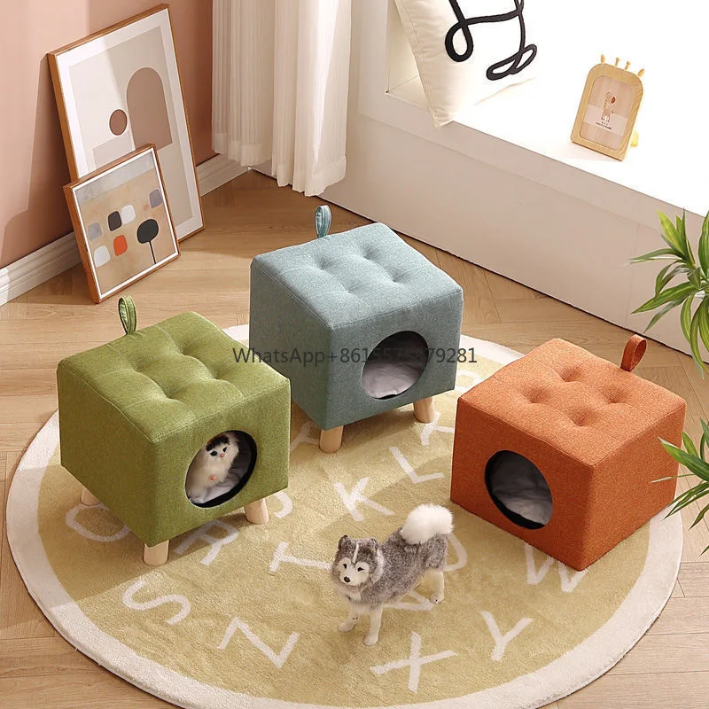 Cat House Solid Wood Cat Nest Stool Four Seasons Universal Summer Cool Nest Small Young Semi-enclosed Pet Bed Warm Supplies
Cat House Solid Wood Cat Nest Stool Four Seasons Universal Summer Cool Nest Small Young Semi-enclosed Pet Bed Warm Supplies