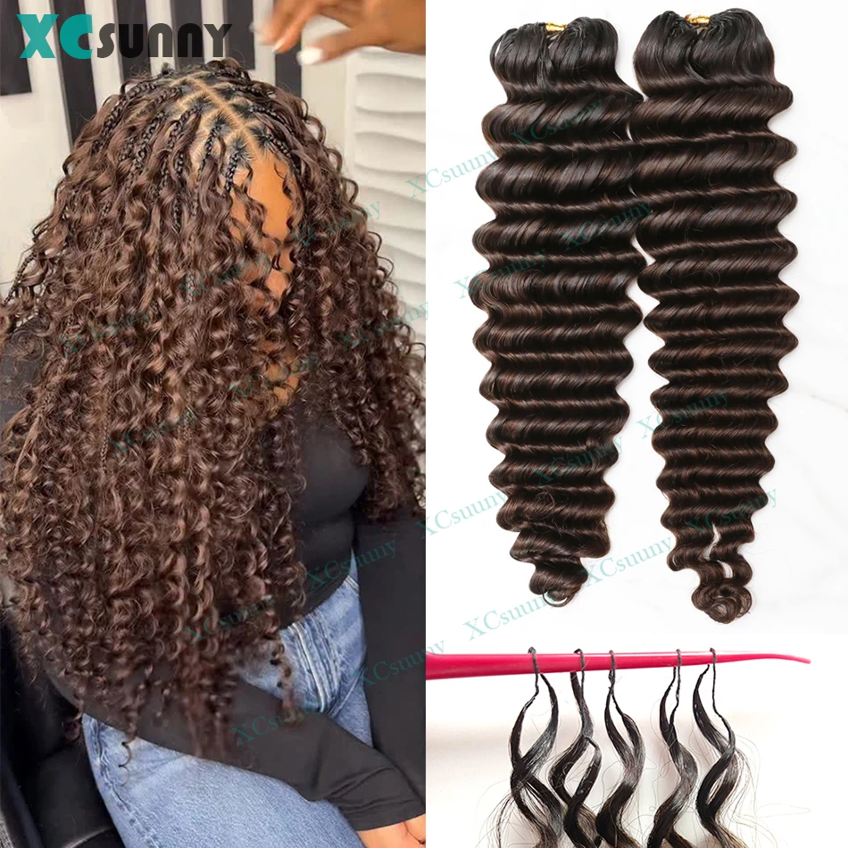 Feather Crochet Hair Human Hair Deep Wave Ombre Color 1b/4 Knotless Pre Separated Crochet Hair Extensions For Boho Braids
Feather Crochet Hair Human Hair Deep Wave Ombre Color 1b/4 Knotless Pre Separated Crochet Hair Extensions For Boho Braids