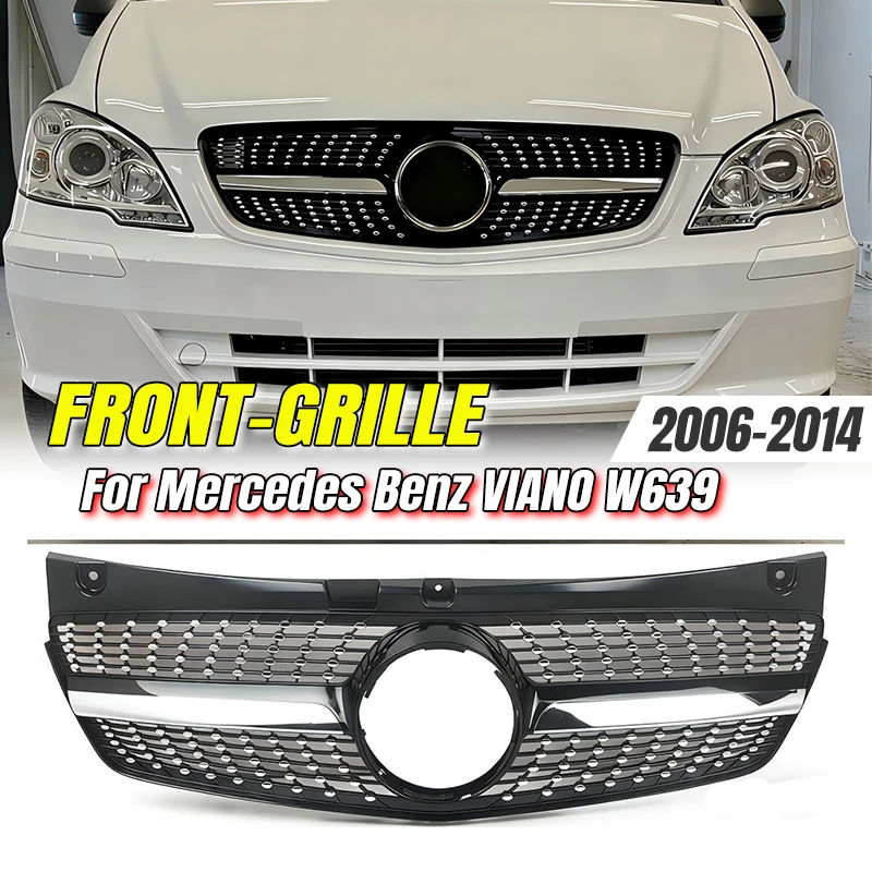 Решетка радиатора Diamond Racing Style для Mercedes-Benz Viano W639 2006-2014, ABS, аксессуары для тюнинга
Решетка радиатора Diamond Racing Style для Mercedes-Benz Viano W639 2006-2014, ABS, аксессуары для тюнинга