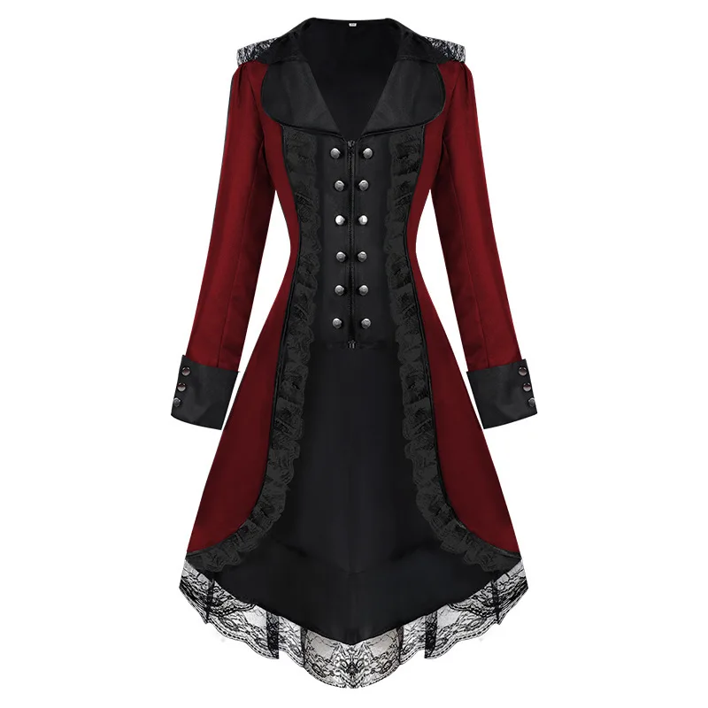 Steampunk Clothes Women Tuxedo Coat Gothic Victorian Tailcoat Party Medieval Retro Stage Lady Zipper Button Lace New Jackets
Steampunk Clothes Women Tuxedo Coat Gothic Victorian Tailcoat Party Medieval Retro Stage Lady Zipper Button Lace New Jackets