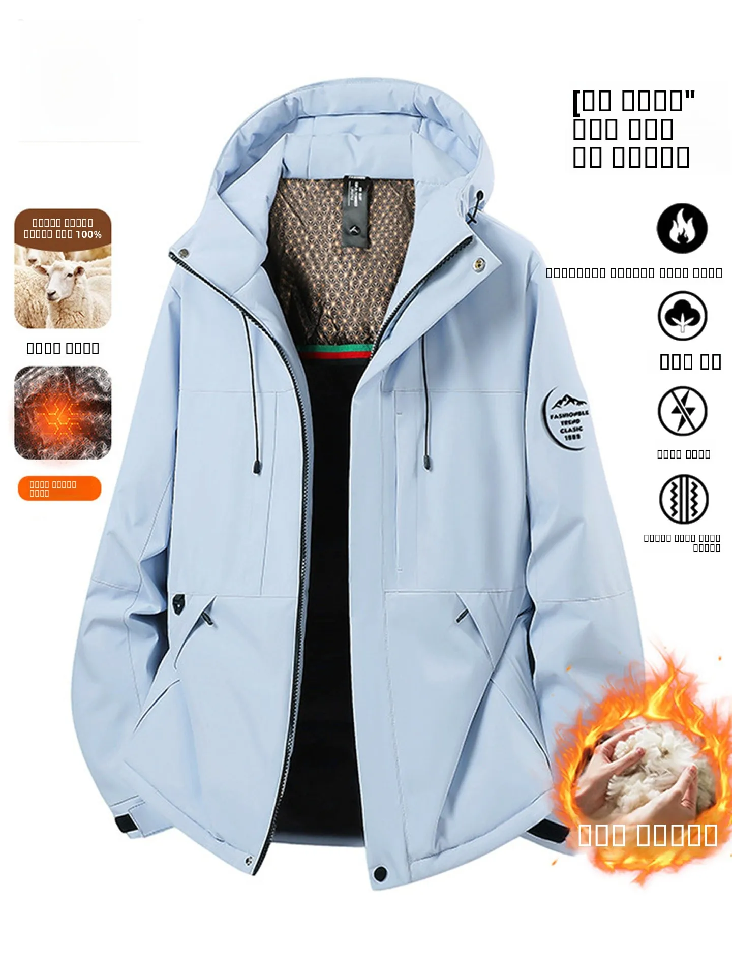 Утепленная ветрозащитная теплая хлопковая куртка для мужчин и женщин с капюшоном, внутренняя подкладка из полиэстера, повседневный стиль
Утепленная ветрозащитная теплая хлопковая куртка для мужчин и женщин с капюшоном, внутренняя подкладка из полиэстера, повседневный стиль