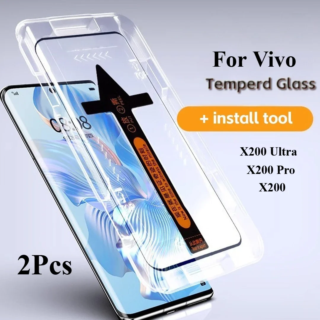 2Pcs For Vivo X200 Ultra/X200 Pro/X200 Screen Protector Toughened Glass Accessories No Dust Bubbles Easy Kit
2Pcs For Vivo X200 Ultra/X200 Pro/X200 Screen Protector Toughened Glass Accessories No Dust Bubbles Easy Kit