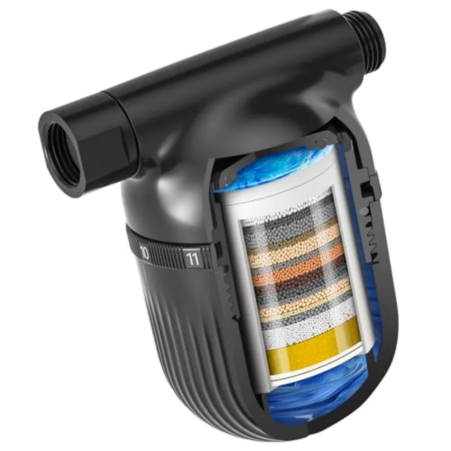 Shower Filter All-METAL Joint 99 REMOVAL Shower Head Filter for Hard Water Heavy Metals Chlorine and Harmful Substance Improve
Shower Filter All-METAL Joint 99 REMOVAL Shower Head Filter for Hard Water Heavy Metals Chlorine and Harmful Substance Improve