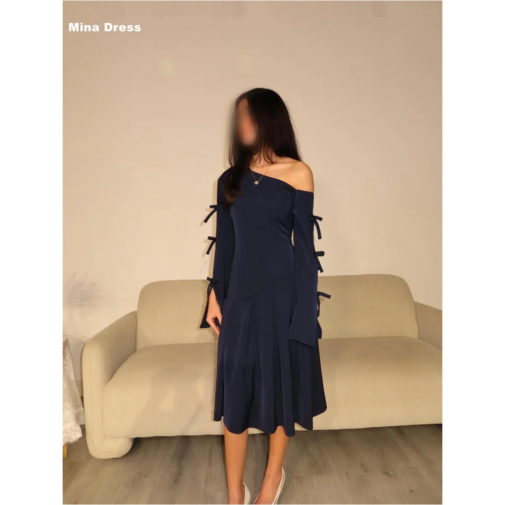 Mina Customized Blue Formal & Evening Gowns Sloping Shoulders Prom Dress Long Sleeves Luxurious Evening Dresses Elegant Party
Mina Customized Blue Formal & Evening Gowns Sloping Shoulders Prom Dress Long Sleeves Luxurious Evening Dresses Elegant Party