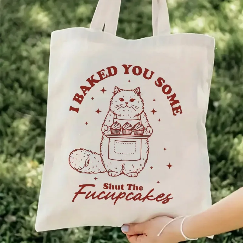 I Baked You Some Shut The Fucupcakes Canvas Tote Bag Large Shopping Bag Books Female Cosmetic Bag Shoulder Handbag Girl Handbags
I Baked You Some Shut The Fucupcakes Canvas Tote Bag Large Shopping Bag Books Female Cosmetic Bag Shoulder Handbag Girl Handbags