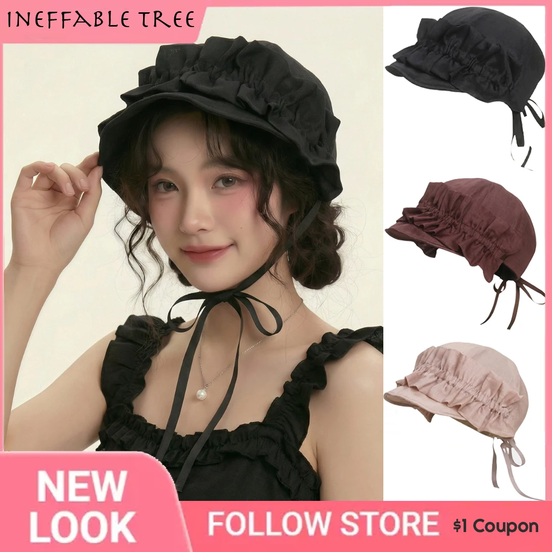 Korea Ramie Equestrian Hats for Women Spring Summer Sunscreen Fairy Wind Pleated Skirt Brim Visors Cap Gorras Para Mujer Gorro
Korea Ramie Equestrian Hats for Women Spring Summer Sunscreen Fairy Wind Pleated Skirt Brim Visors Cap Gorras Para Mujer Gorro