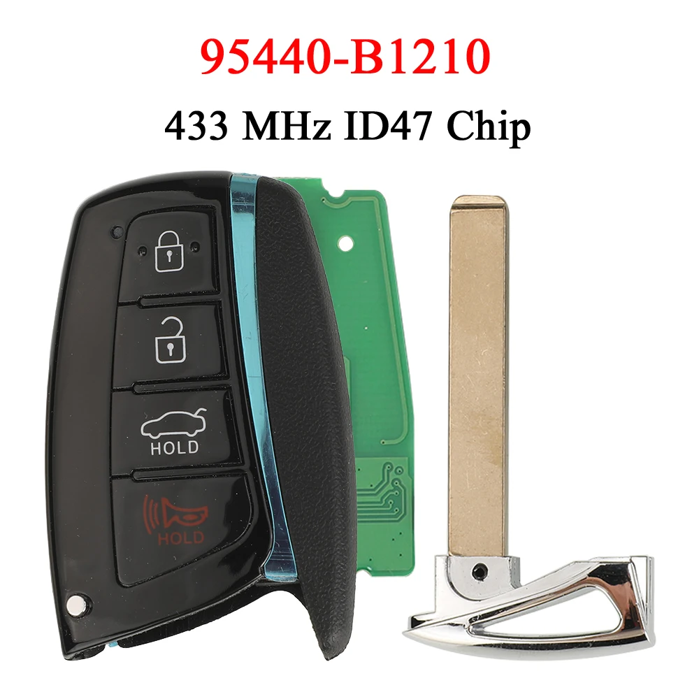 jingyuqin 433MHz ID47 Chip 95440-B1210 Remote Smart Car Key For Hyundai Genesis 2015-2017 Auto Fob Control SY5DHFNA433
jingyuqin 433MHz ID47 Chip 95440-B1210 Remote Smart Car Key For Hyundai Genesis 2015-2017 Auto Fob Control SY5DHFNA433