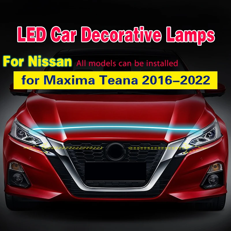 Led Car Hood Lights Strip Scan Starting For Nissan Maxima Teana Car Decorative Atmosphere Lamps DRL Auto Daytime Running Lights
Led Car Hood Lights Strip Scan Starting For Nissan Maxima Teana Car Decorative Atmosphere Lamps DRL Auto Daytime Running Lights