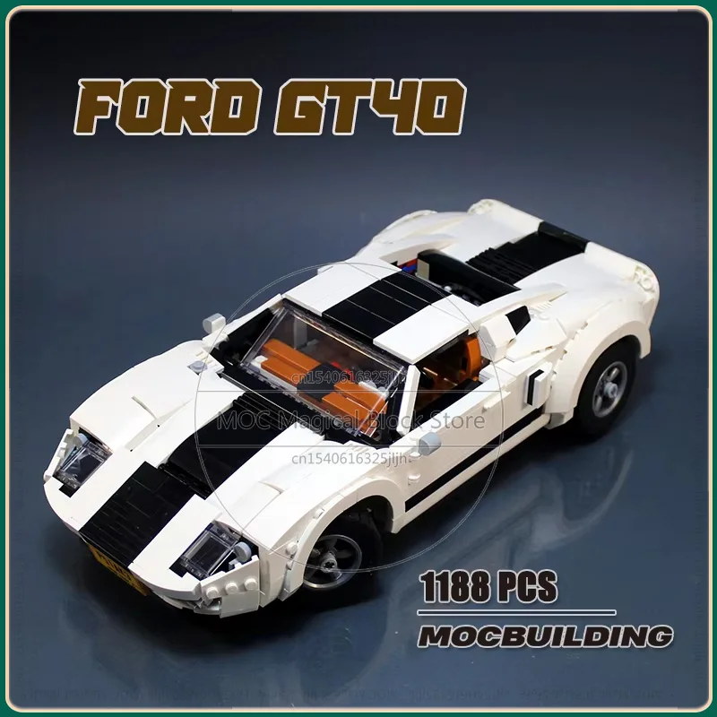 Famous City Car GT40 Moc Vehicle Building Blocks Speed Model Surpercar DIY Assembly Model Creative Toys Display Xmas Gift
Famous City Car GT40 Moc Vehicle Building Blocks Speed Model Surpercar DIY Assembly Model Creative Toys Display Xmas Gift