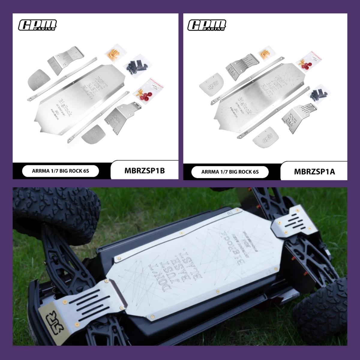 Защитная пластина шасси из нержавеющей стали GPM для ARRMA 1/7 Big Rock 6S
Защитная пластина шасси из нержавеющей стали GPM для ARRMA 1/7 Big Rock 6S