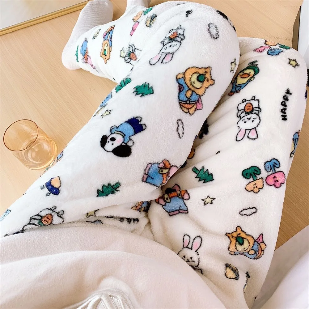 Kawaii мультяшные пижамные штаны для женщин, зимние теплые пижамные штаны, нечеткие мягкие пушистые пижамы Y2K, корейская милая домашняя одежда, одежда для сна, брюки
Kawaii мультяшные пижамные штаны для женщин, зимние теплые пижамные штаны, нечеткие мягкие пушистые пижамы Y2K, корейская милая домашняя одежда, одежда для сна, брюки