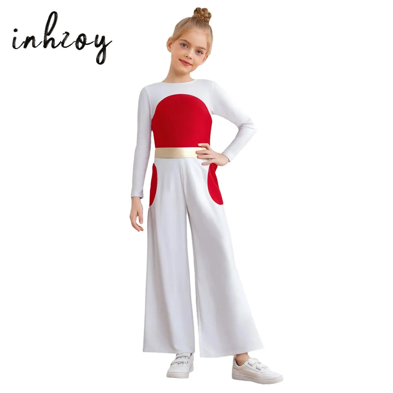 Kids Girls Boys Dance Jumpsuit Patchwork Color Block Long Sleeve Rompers for Christmas Halloween Cosplay Role-Playing Costume
Kids Girls Boys Dance Jumpsuit Patchwork Color Block Long Sleeve Rompers for Christmas Halloween Cosplay Role-Playing Costume