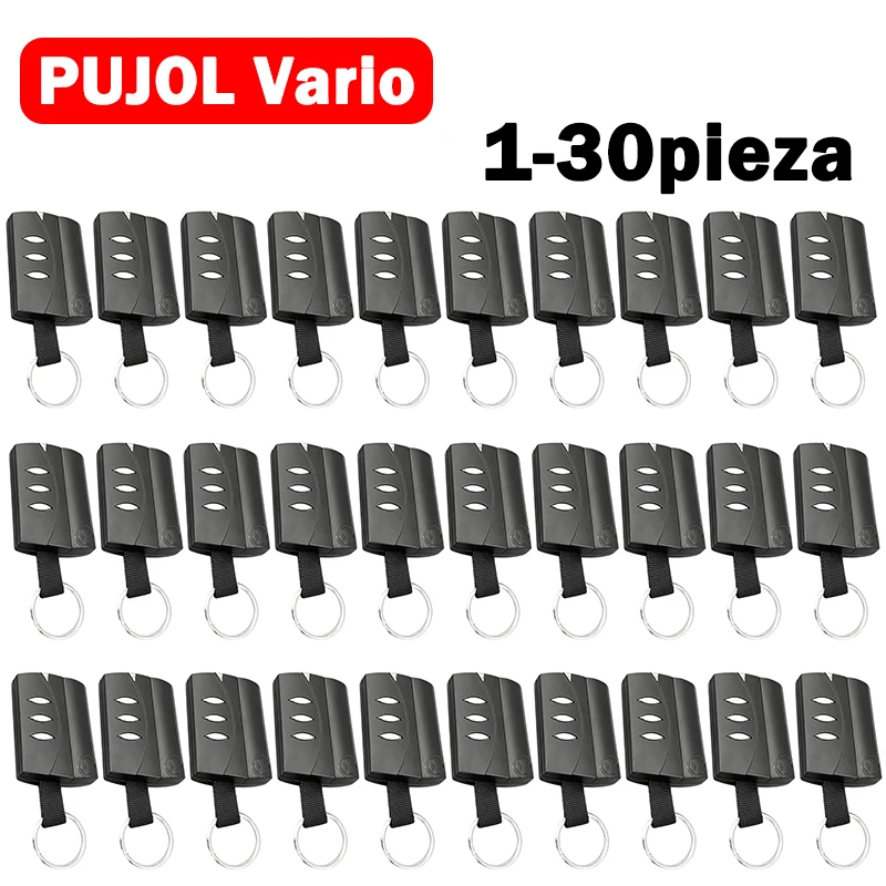 1-30pcs PUJOL VARIO Garage Remote Control 433.92MHz Garage Door / Gate Remote Control Only Compatible With Black PUJOL VARIO