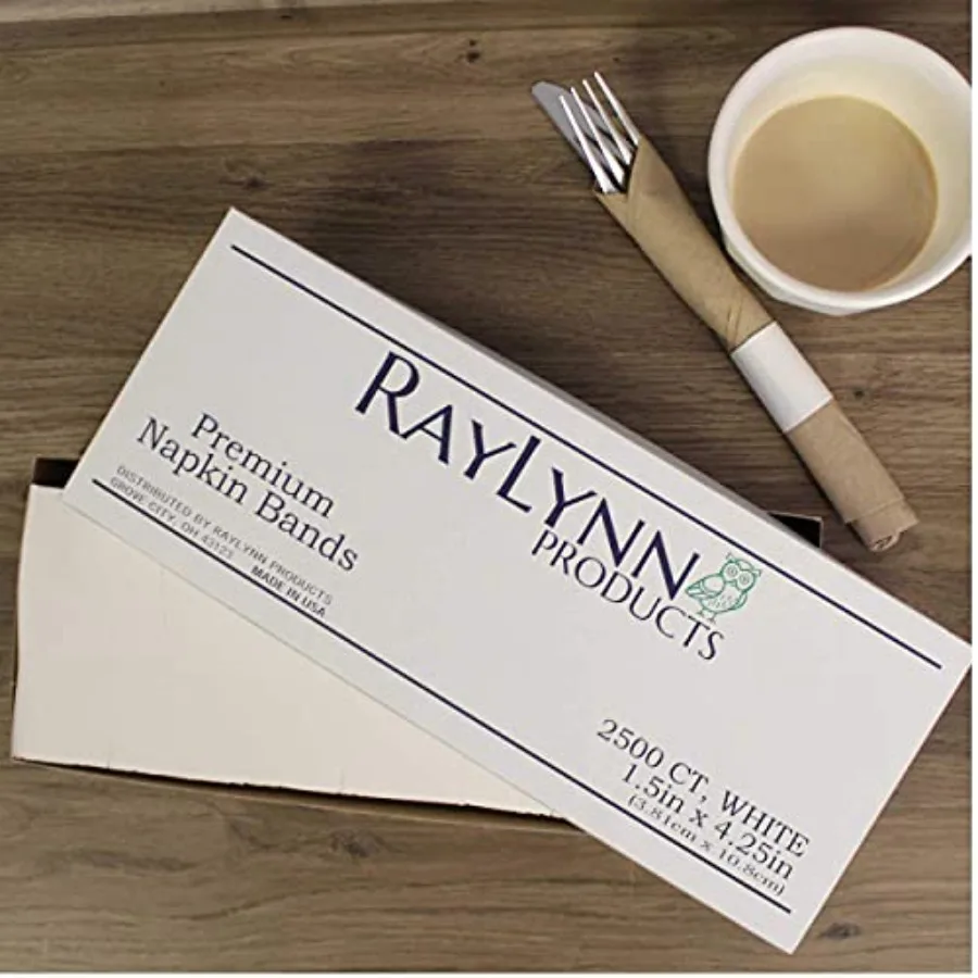 Pack of 10 000 White Premium Napkin Bands Self-Adhesive 1.5" x 4.25"…
Pack of 10 000 White Premium Napkin Bands Self-Adhesive 1.5" x 4.25"…