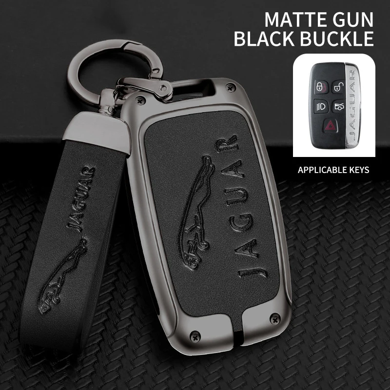 Leather Alloy Car Remote Key Case Cover Protective Shell Key Fob Holder For Jaguar XE E-Pace XF XJ C-X16 V12 XJL F-TYPE Guitar
Leather Alloy Car Remote Key Case Cover Protective Shell Key Fob Holder For Jaguar XE E-Pace XF XJ C-X16 V12 XJL F-TYPE Guitar
