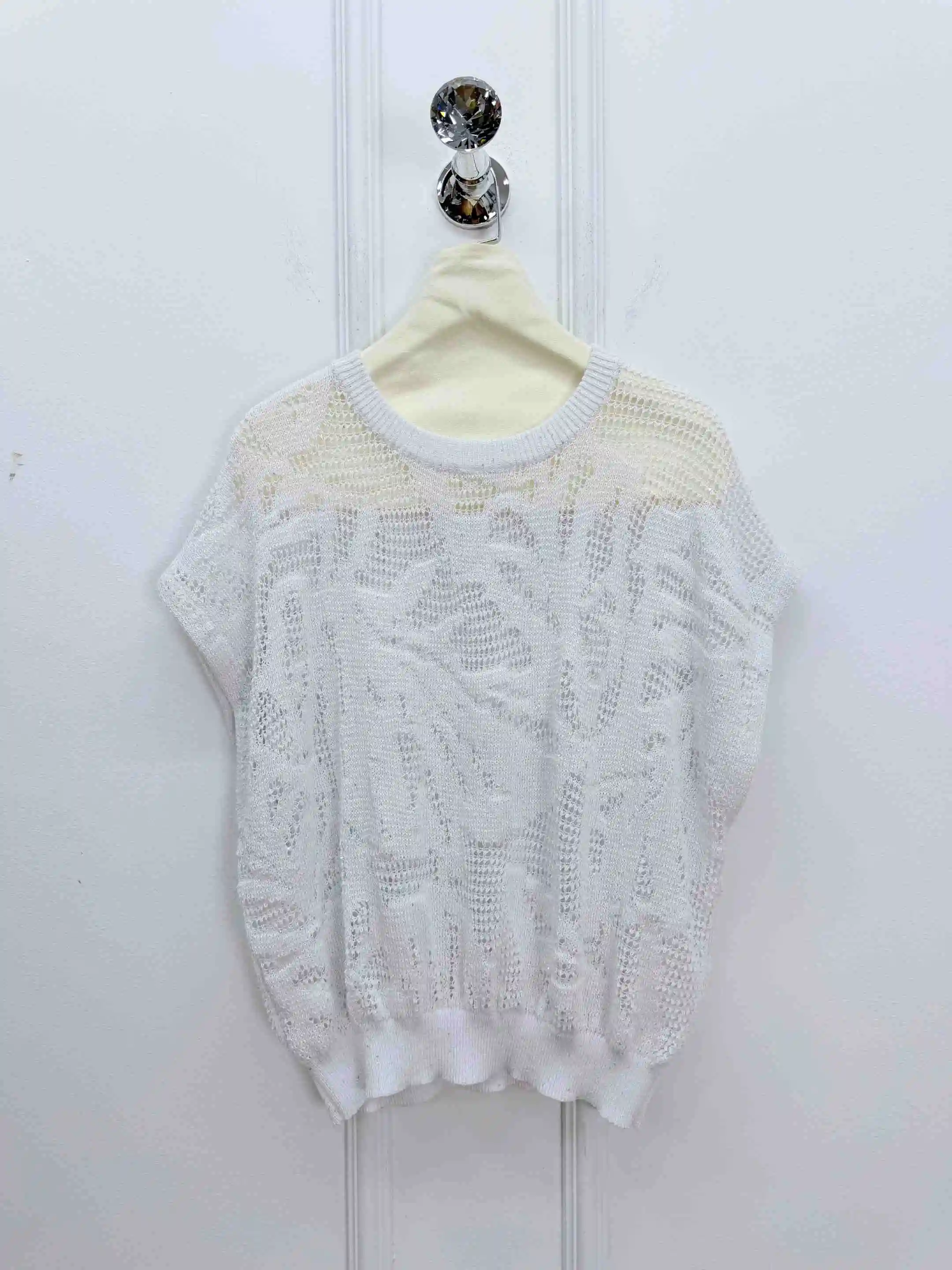 Вязаный топ Lazy Chic 2026 Весна-Лето, женский сексуальный прозрачный свитер с коротким рукавом, элегантная облегающая блузка-пуловер
Вязаный топ Lazy Chic 2026 Весна-Лето, женский сексуальный прозрачный свитер с коротким рукавом, элегантная облегающая блузка-пуловер