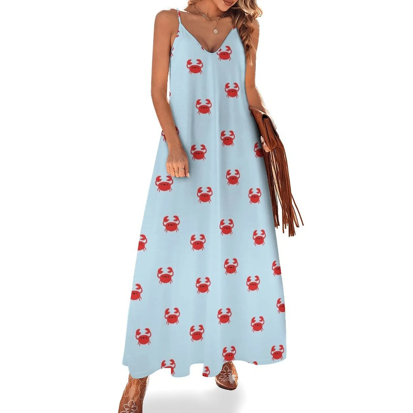 Happy Little Crabs Sleeveless Long Dress women's clothing summer 2025 novelties party dresses women summer clothes Dress
Happy Little Crabs Sleeveless Long Dress women's clothing summer 2025 novelties party dresses women summer clothes Dress