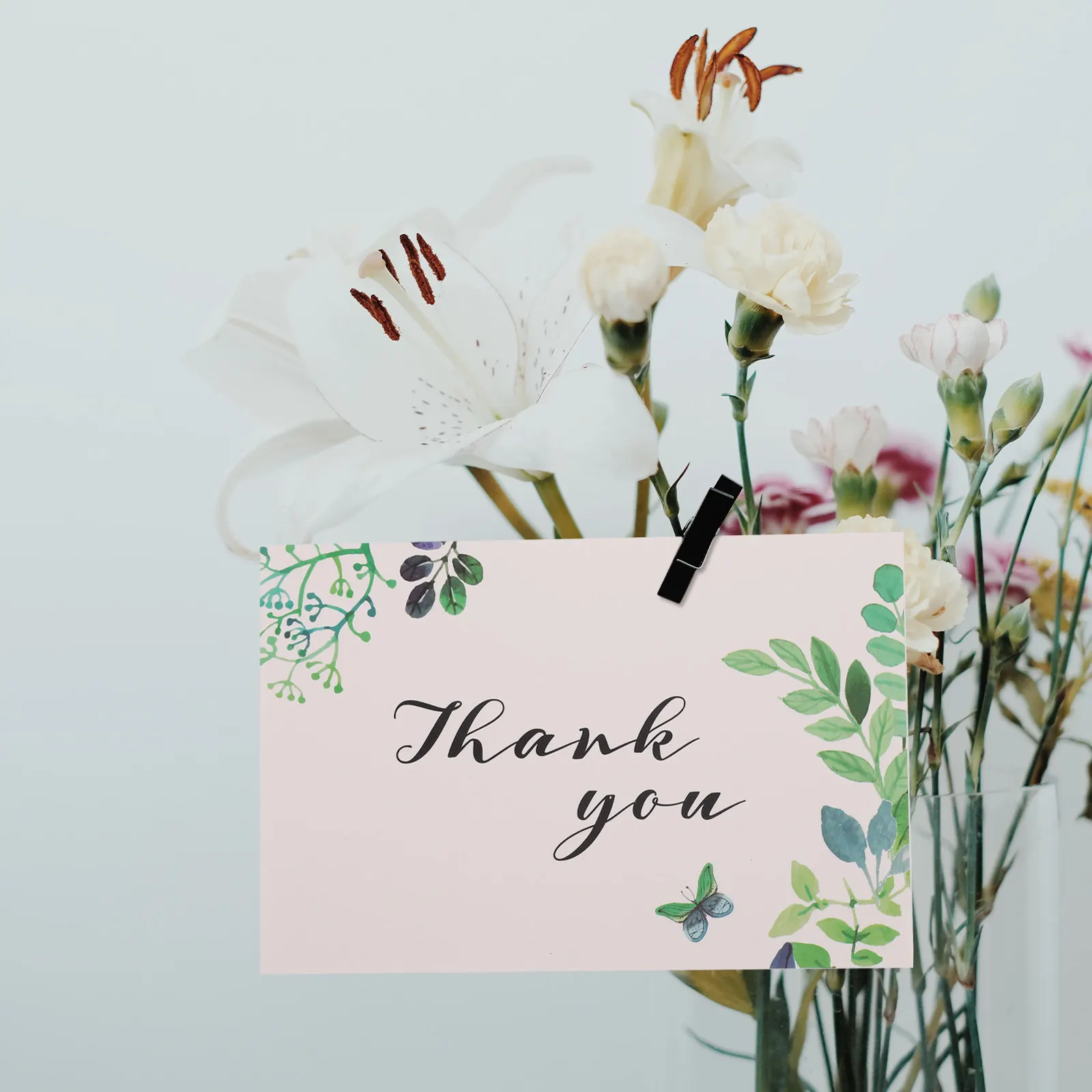 12Pcs Flower Grass Pattern Thank You Greeting Cards Eco Friendly Paper Suitable for Thanksgiving Mother's Day
12Pcs Flower Grass Pattern Thank You Greeting Cards Eco Friendly Paper Suitable for Thanksgiving Mother's Day