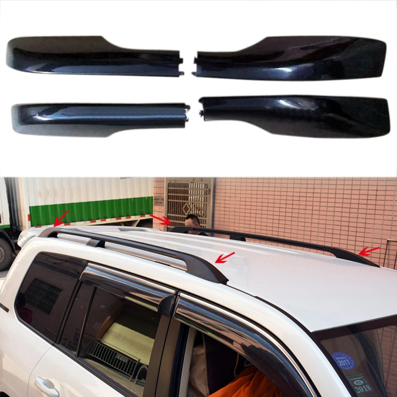 For Toyota Land Cruiser Prado LC200 2008-2021 Car Roof Rails Rack End Cap Protection Cover Shell Black Exterior Accessories 4pcs
For Toyota Land Cruiser Prado LC200 2008-2021 Car Roof Rails Rack End Cap Protection Cover Shell Black Exterior Accessories 4pcs