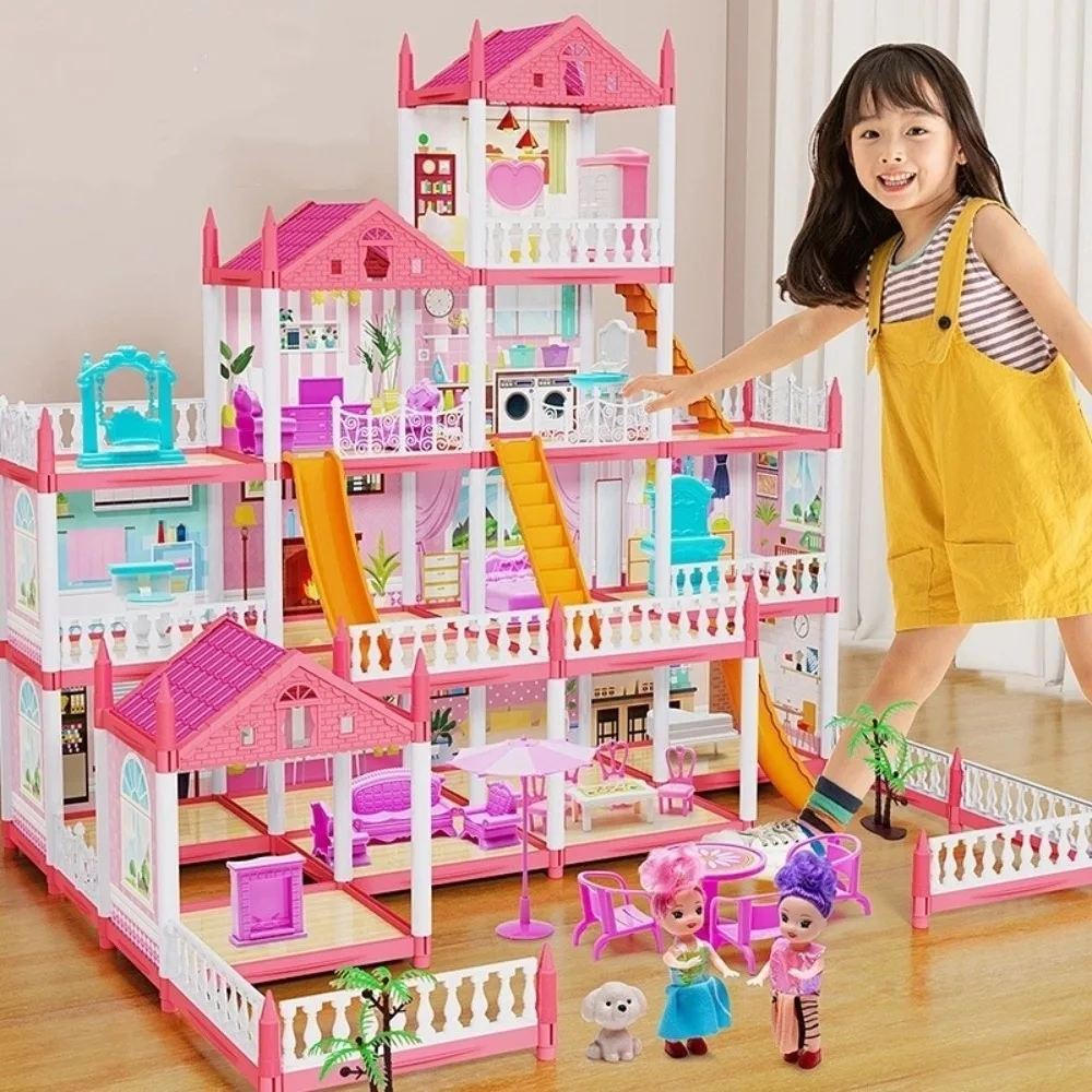 3D Assembly Dream DollHouse Castle Building Big Villas with LED Light DIY Miniatures Dollhouse Birthday Gifts Assembly Toy House
3D Assembly Dream DollHouse Castle Building Big Villas with LED Light DIY Miniatures Dollhouse Birthday Gifts Assembly Toy House