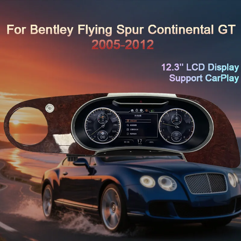 Цифровая приборная панель для Bentley Flying Spur Continental GT 2005-2012, спидометр, приборная панель, 12,3-дюймовый полный ЖК-дисплей CarPlay
Цифровая приборная панель для Bentley Flying Spur Continental GT 2005-2012, спидометр, приборная панель, 12,3-дюймовый полный ЖК-дисплей CarPlay
