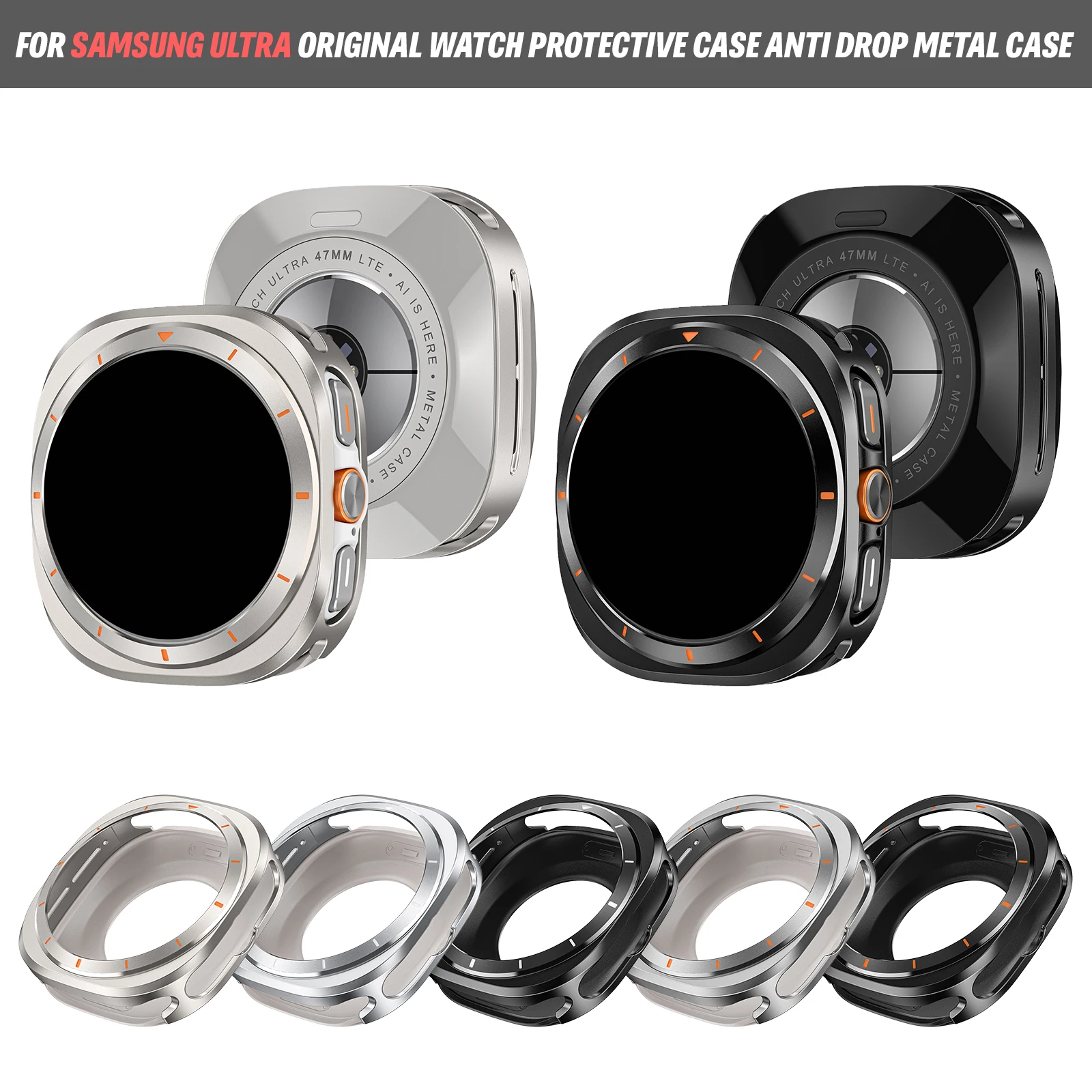 Case For Samsung Ultra Original Watch Protective Case Anti Drop Metal Case No Screen Film For Galaxy Ultra Cover Accessories
Case For Samsung Ultra Original Watch Protective Case Anti Drop Metal Case No Screen Film For Galaxy Ultra Cover Accessories