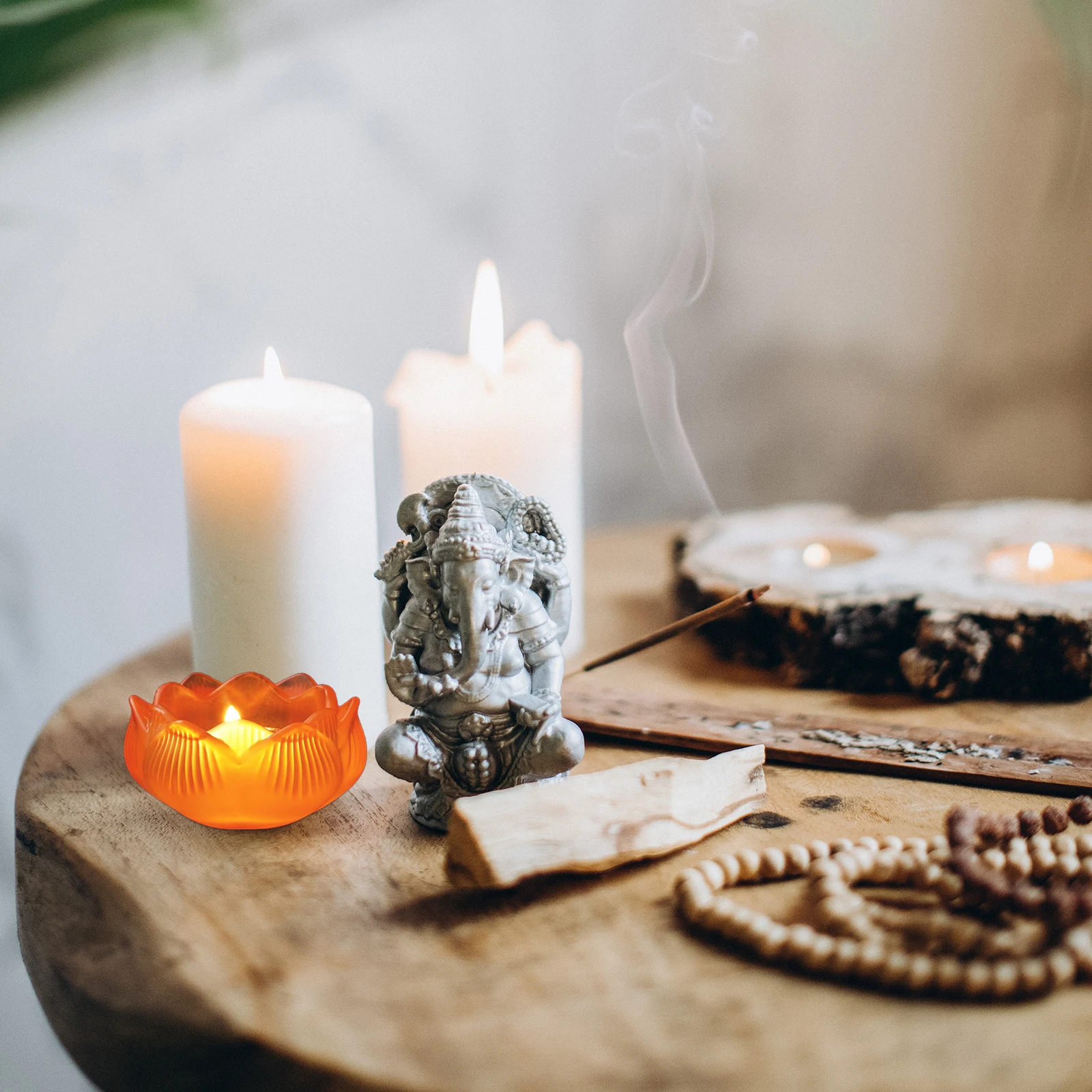 2Pcs Glass Craft Lotus Candleholder Exquisite Decorative Container Religious Use Glass Candleholder
2Pcs Glass Craft Lotus Candleholder Exquisite Decorative Container Religious Use Glass Candleholder