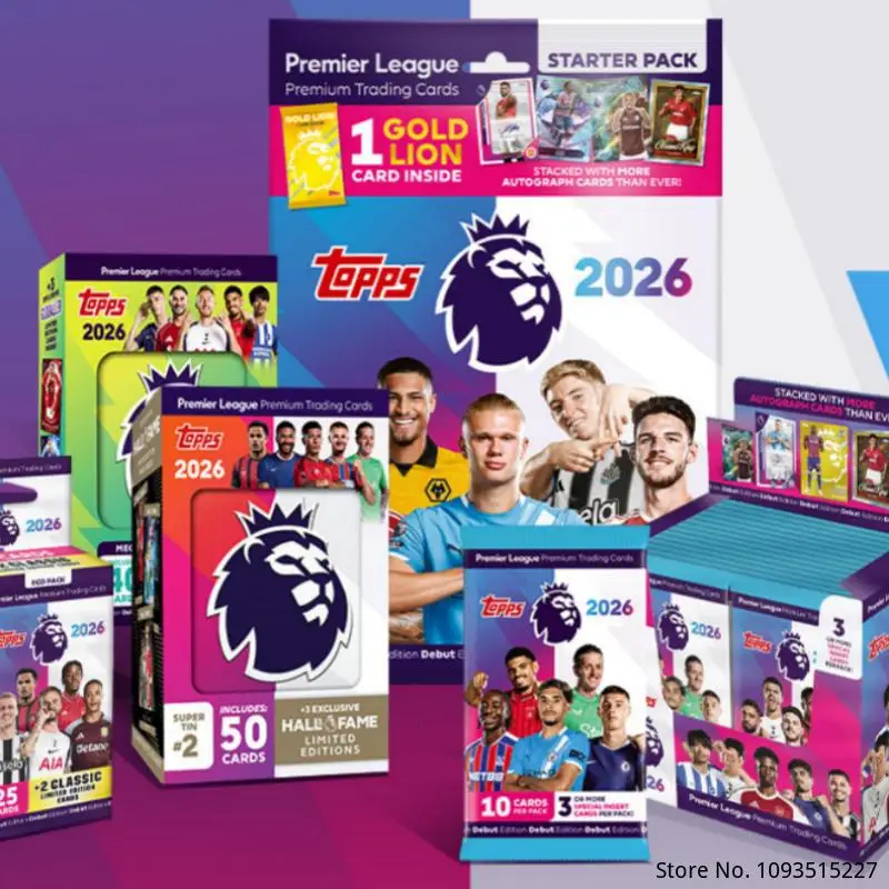 New Topps Premier League Packets 2026 Season Premier League Debut Dition Iron Box Game Collection Card Sports Fan Collector Gift
New Topps Premier League Packets 2026 Season Premier League Debut Dition Iron Box Game Collection Card Sports Fan Collector Gift