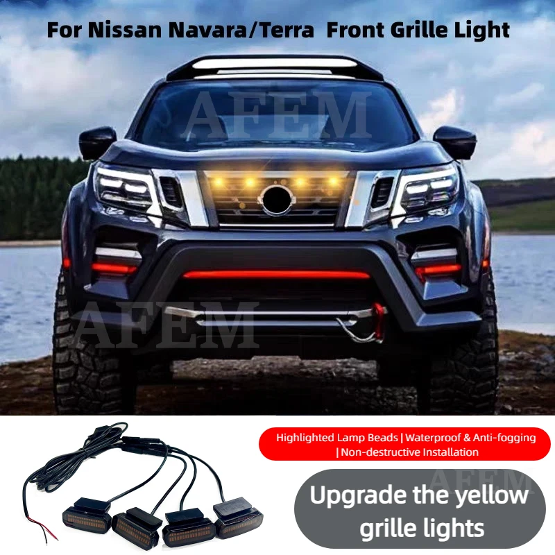 LED Front Grille Light For Nissan Navara/Terra Car Daytime Running Light Wheel Eyebrow Lamp For Pickup Offroad 12V
LED Front Grille Light For Nissan Navara/Terra Car Daytime Running Light Wheel Eyebrow Lamp For Pickup Offroad 12V